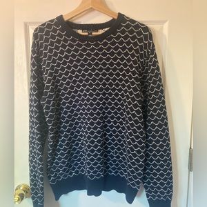 Navy wave sweater size medium from Kiel James Patrick.